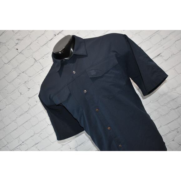 Mens 5.11 Tactical Series Shirt Size XL Button Snaps Performance Polyester Blue - Picture 7 of 7